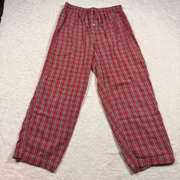 Disney Store Red Plaid Cotton Pajama Pants Lounge Sleepwear Size S/M - Picture 3 of 10